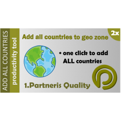 Add all countries to geo zone for OpenCart 2.x Add all countries to geo zone for OpenCart 2.x