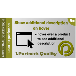 Additional description on hover Extension for Opencart version 3.x Additional description on hover Extension for Opencart version 3.x