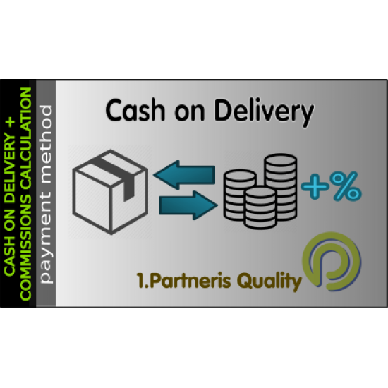 Cash on Delivery + Commission Fee Calculation for Opencart 3x Cash on Delivery + Commission Fee Calculation for Opencart 3x
