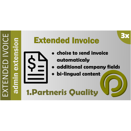 Extended invoice (bi-lingual PDF invoice) for OpenCart 3x Extended invoice (bi-lingual PDF invoice) for OpenCart 3x