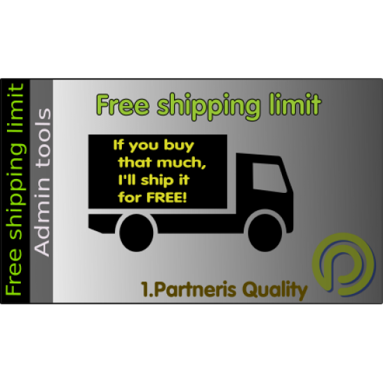 Free shipping limit for OpenCart 3.x  Free shipping limit for OpenCart 3.x
