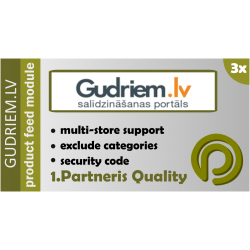 Gudriem.lv Data Feed For Opencart 3.x Gudriem.lv Data Feed For Opencart 3.x