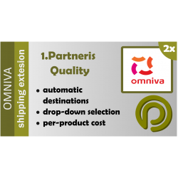 Omniva Shipping Extension for Opencart versions 1.5.x and 2.x Omniva Shipping Extension for Opencart versions 1.5.x and 2.x