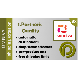 Omniva Shipping Extension for Opencart version 3.x Omniva Shipping Extension for Opencart version 3.x