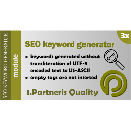 SEO URL And Keyword Generator module OpenCart 3.x SEO URL And Keyword Generator module OpenCart 3.x