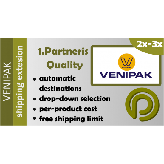 Venipak Pickup for Opencart 2.x-3.x Venipak Pickup for Opencart 2.x-3.x